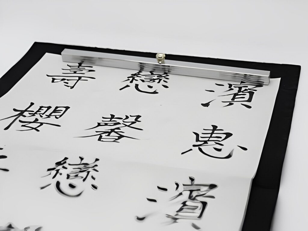 半紙に書いた漢字